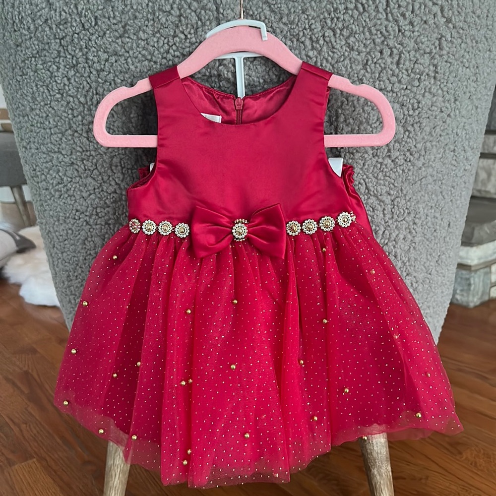 American Princess red dress 12 months